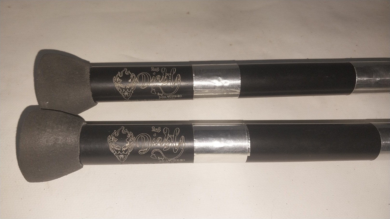 Del-Diablo Titanium Line Professional SPARKLING Swing Torches - Tactical Black Edition (Pair) - Image 2