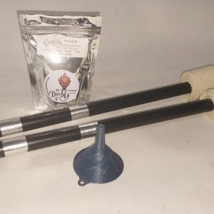Del-Diablo Titanium Line Professional SPARKLING Swing Torches - Tactical Black Edition (Pair)