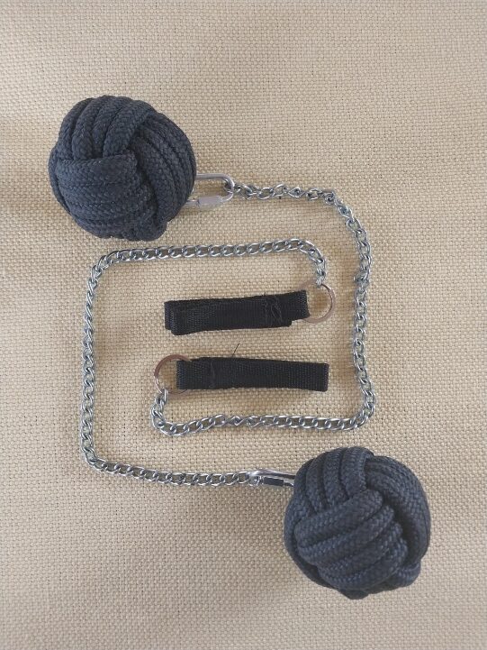 Del-Diablo Monkeyfist Black Kevlar Fire Poi - Elite Stage Edition - Imagen 10