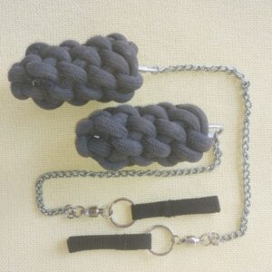 Del-Diablo ISIS Black Kevlar Fire Poi - Long Burn Stage Edition (Pair)