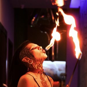 Del-Diablo Professional Fire Vapourtricks Torches - Elite Stage Eating Edition (Pair)