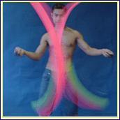 NewRônio UV Fluorescent Ribbon Poi - Heritage Festival Edition (Pair)